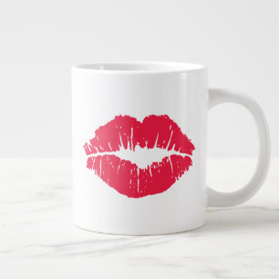 Lipstick Kiss Large Coffee Mug