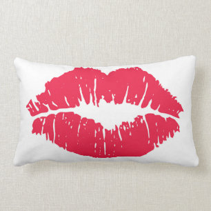 Lipstick Kiss Lumbar Cushion