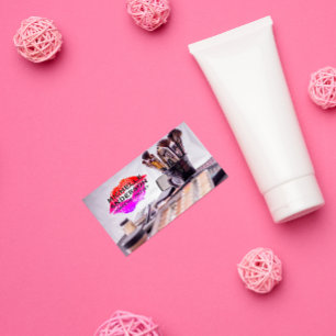 Lipstick Kiss Make Up Brushes Business Card