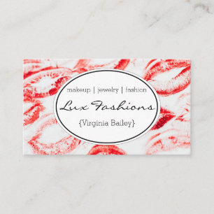 Lipstick Kiss Staines Business Card