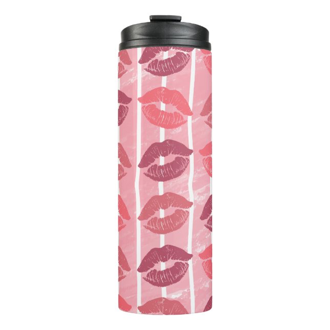 Lipstick Kisses Thermal Tumbler (Front)