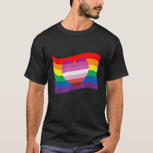 Lipstick Lesbian Heart Lgbtq Gay Rights Proud Prid T-Shirt
