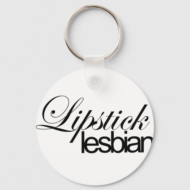 Lipstick Lesbian Key Ring (Front)