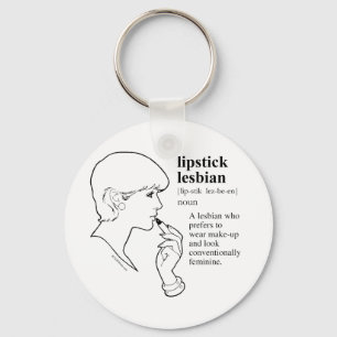 LIPSTICK LESBIAN KEY RING