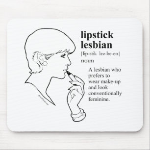 LIPSTICK LESBIAN MOUSE PAD