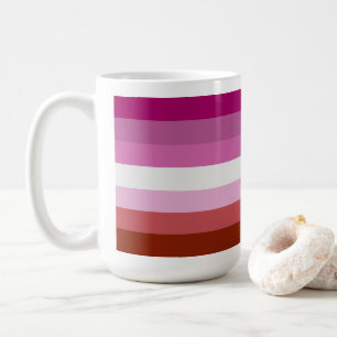 Lipstick Lesbian Pride Colours - Coffee Mug