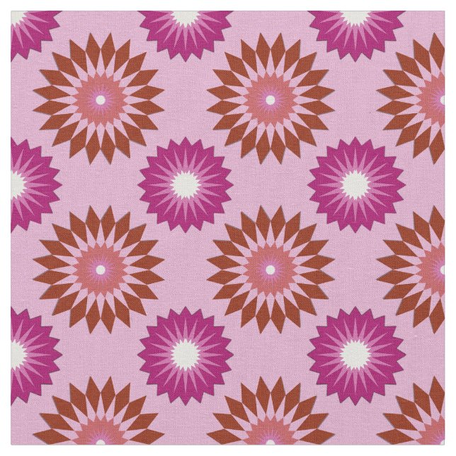 Lipstick lesbian pride colours /pink flower patter fabric (Close Up)