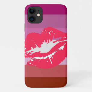 Lipstick Lesbian Pride Flag iPhone 11 Case