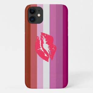 Lipstick Lesbian Pride Flag iPhone 11 Case