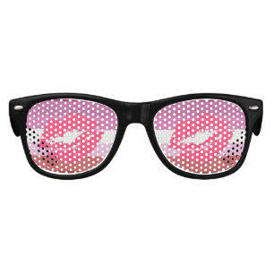 LIPSTICK LESBIAN PRIDE FLAG STRIPES DESIGN - 2014  KIDS SUNGLASSES