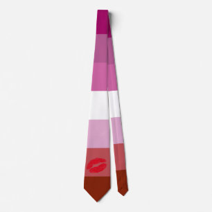 Lipstick Lesbian Pride Flag Tie