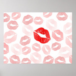 Lipstick Lips Poster