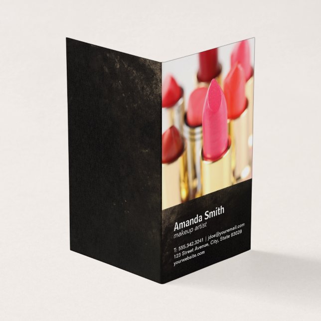 Lipstick | Makeup Artist Business Card (Outside)