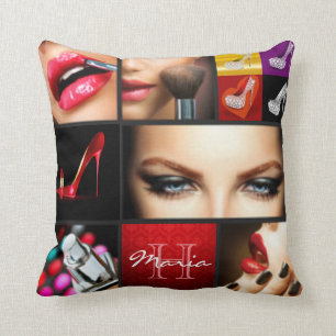 Lipstick Makeup Fashion Design Cushion