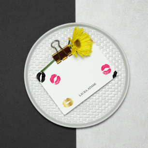 Lipstick Marks Custom Name Post-it Notes