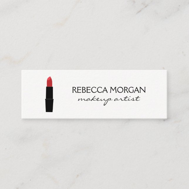 Lipstick Mini Business Card (Front)