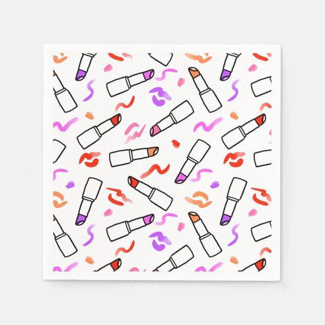 Lipstick Pattern Napkin (Front)