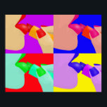 Lipstick - pop art poster<br><div class="desc">A beautiful and original pop art. that will give a splash of colour to your house or office.</div>