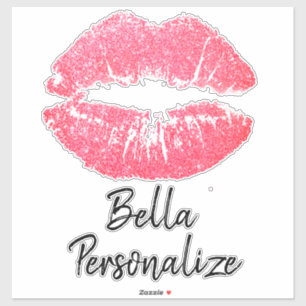 Lipstick print pink lip stain