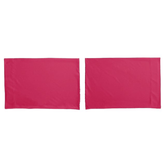 Lipstick  (solid colour) Crimson Pillowcase (Front-Set)