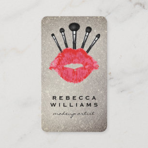 Lipstick Stain   Make Up Artist Brushes Business Card