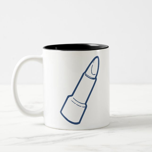 Lipstick Two-Tone Coffee Mug (Left)