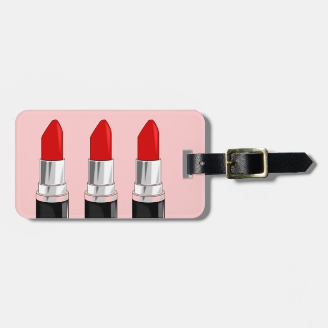 Lipsticks Luggage Tag (Front Horizontal)