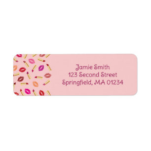 Lipsticks Return Address Label