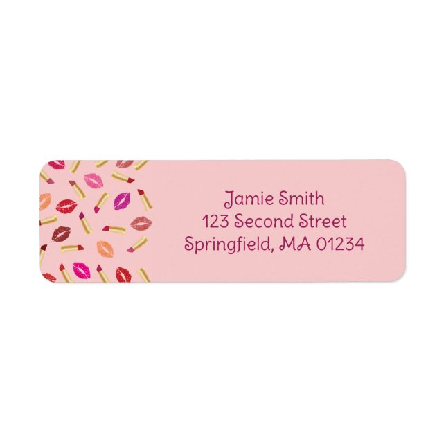Lipsticks Return Address Label (Front)