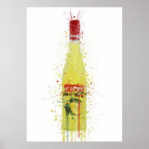 Liqueur Bottle Wall Art Print 'Citrus'