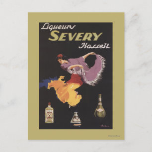 Liqueurs Severy Hasselt Promotional Poster Postcard