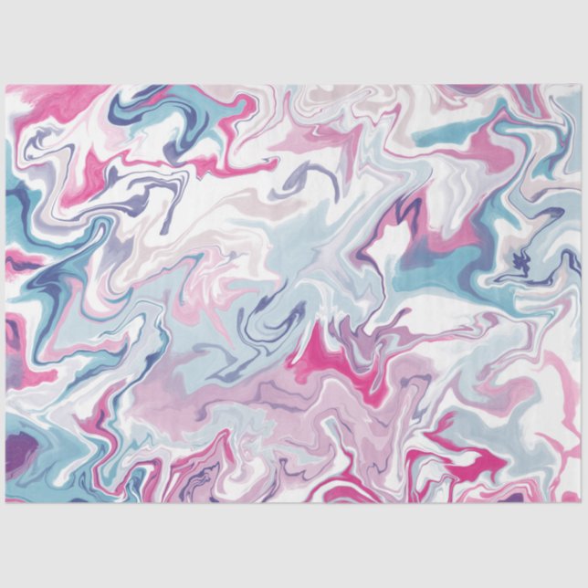 Liquid Acrylic Fluid Art Tissue Paper – Vibrant  (Front)