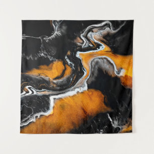 Liquid acrylic picture with artistic mixed paints tapestry