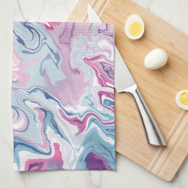 liquid acrylic tea towel (Quarter Fold)