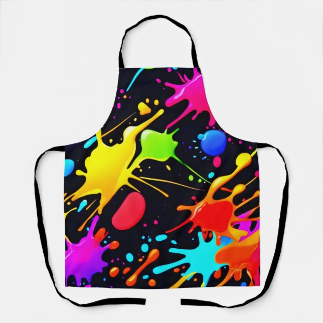 Liquid Art: Dynamic & Vibrant Apron (Front)