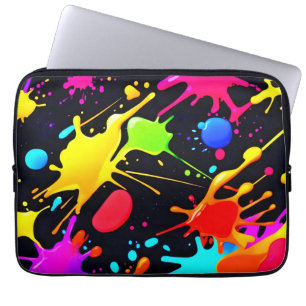 Liquid Art: Dynamic & Vibrant Laptop Sleeve
