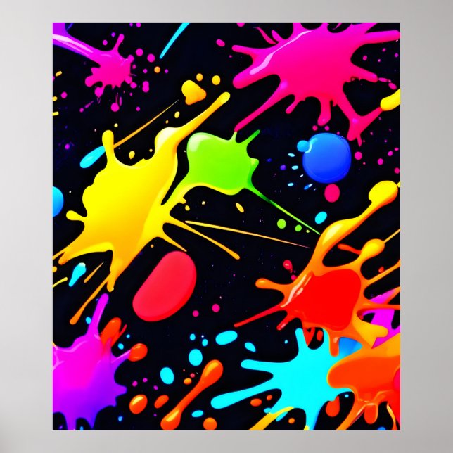 Liquid Art: Dynamic & Vibrant Poster (Front)