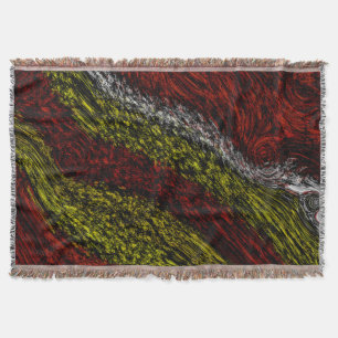 Liquid Art Nature Inspired Throw Blanket