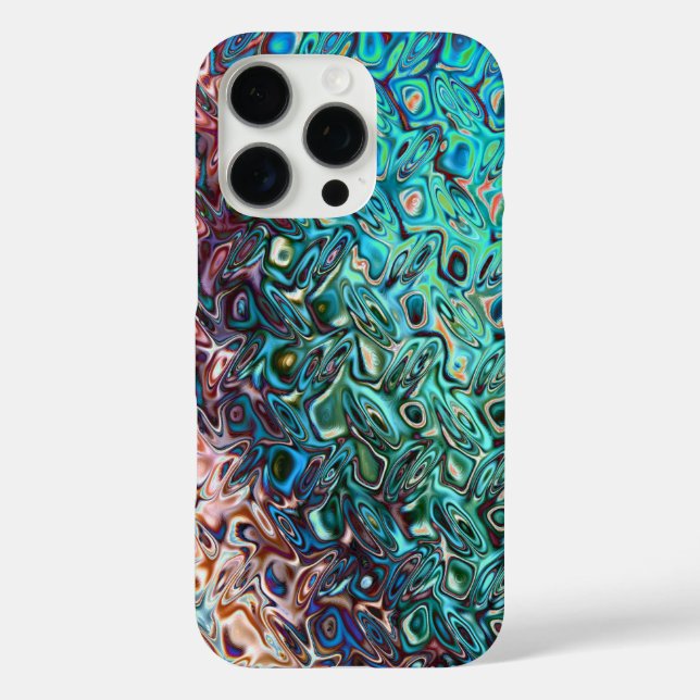 Liquid Blue Gel Abstract Case-Mate iPhone Case (Back)