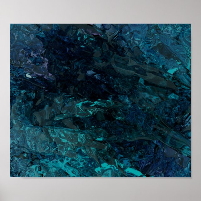 Liquid Blue Poster (Front)