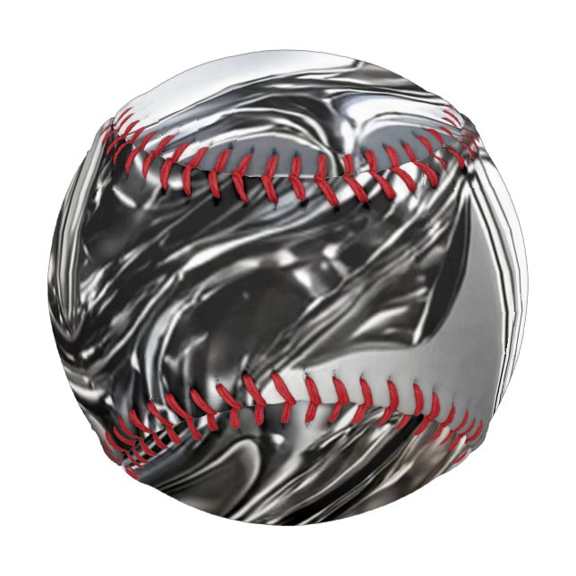 Liquid Chrome Baseball - Mirror Silver Metal (Front)