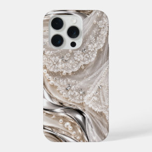 Liquid chrome veil themed iPhone 15 pro case