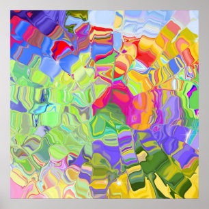 liquid color abstract poster from 14.95