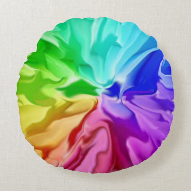 Liquid Colour Round Cushion (Front)