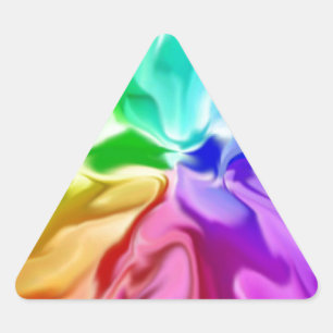 Liquid Colour Triangle Sticker