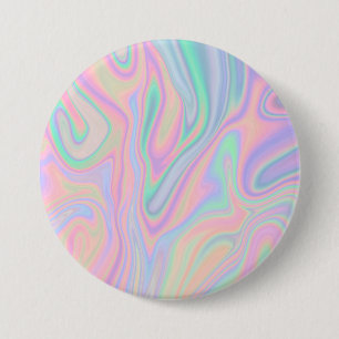 Liquid Colourful Abstract Rainbow 7.5 Cm Round Badge