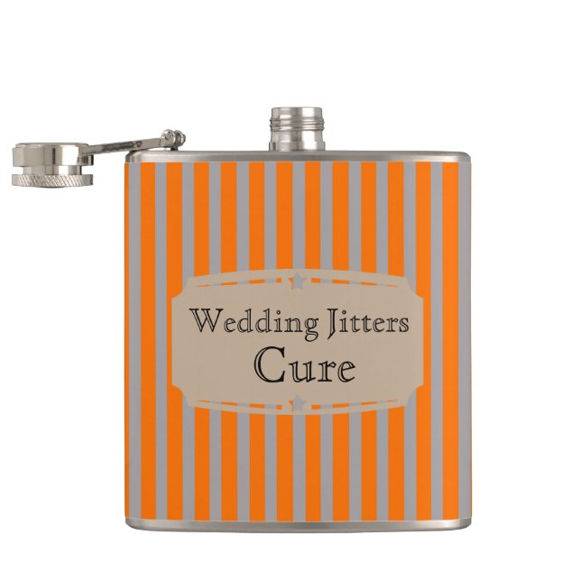 Liquid Courage Wedding Jitters Cure Hip Flask (Opened)