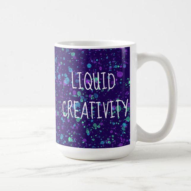 Liquid Creativity Paint Splatter Mug (Right)