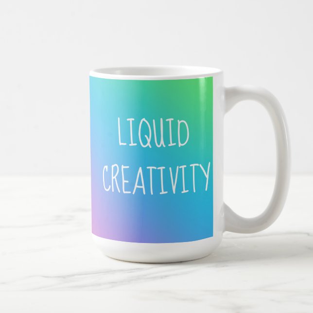 Liquid Creativity Rainbow Gradient Mug (Right)