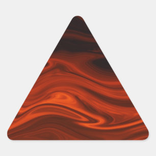Liquid Fire by Shirley Taylor Triangle Sticker